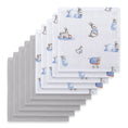 Resmi Galeri görüntüleyiciye yükleyin, Müslin Bebek Ağız Bezi Paketi – Bébé Lapin & Cotton Grey 10`lu