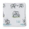 Resmi Galeri görüntüleyiciye yükleyin, Müslin Bebek Örtüsü - Les Êlêphants