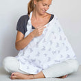 Resmi Galeri görüntüleyiciye yükleyin, Müslin Bebek Emzirme Önlüğü - Cotton Grey