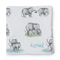 Resmi Galeri görüntüleyiciye yükleyin, Müslin Bebek Örtüsü - Les Êlêphants