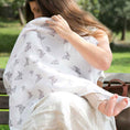 Resmi Galeri görüntüleyiciye yükleyin, Müslin Bebek Emzirme Önlüğü - Cotton Grey