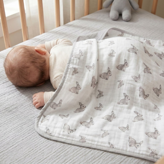 Çift Kat Müslin Battaniye 0.5 TOG - 65x65 cm - Iconique Lapin