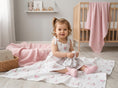 Resmi Galeri görüntüleyiciye yükleyin, 2’li Müslin Bebek Örtüsü - Bebe Lapin Rose ve Innocent Pink - 100x100 cm