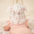 Resmi Galeri görüntüleyiciye yükleyin, Müslin Ense Korumalı Bebek Şapka - Bébé Lapin Rose