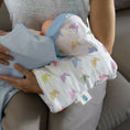 Resmi Galeri görüntüleyiciye yükleyin, Pratik Silindir Emzirme Kol Destek Yastığı - Rainbow Lapin Blue