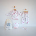 Resmi Galeri görüntüleyiciye yükleyin, Yenidoğan Bebek Hastane Çıkış Seti 4 Parça - Bébé Lapin Rose