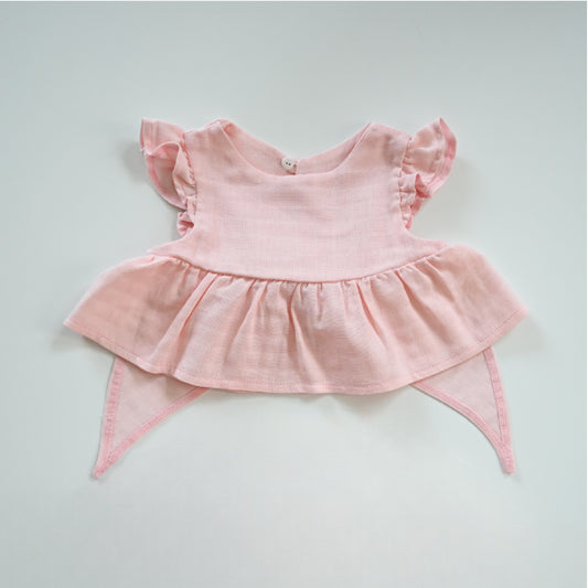 Müslin Etek Bluz Bebek Takım - Innocent Pink