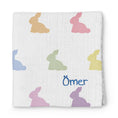 Resmi Galeri görüntüleyiciye yükleyin, Müslin Bebek Örtüsü - Rainbow Lapin