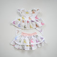 Resmi Galeri görüntüleyiciye yükleyin, Müslin Etek Bluz Bebek Takım - Rainbow Lapin