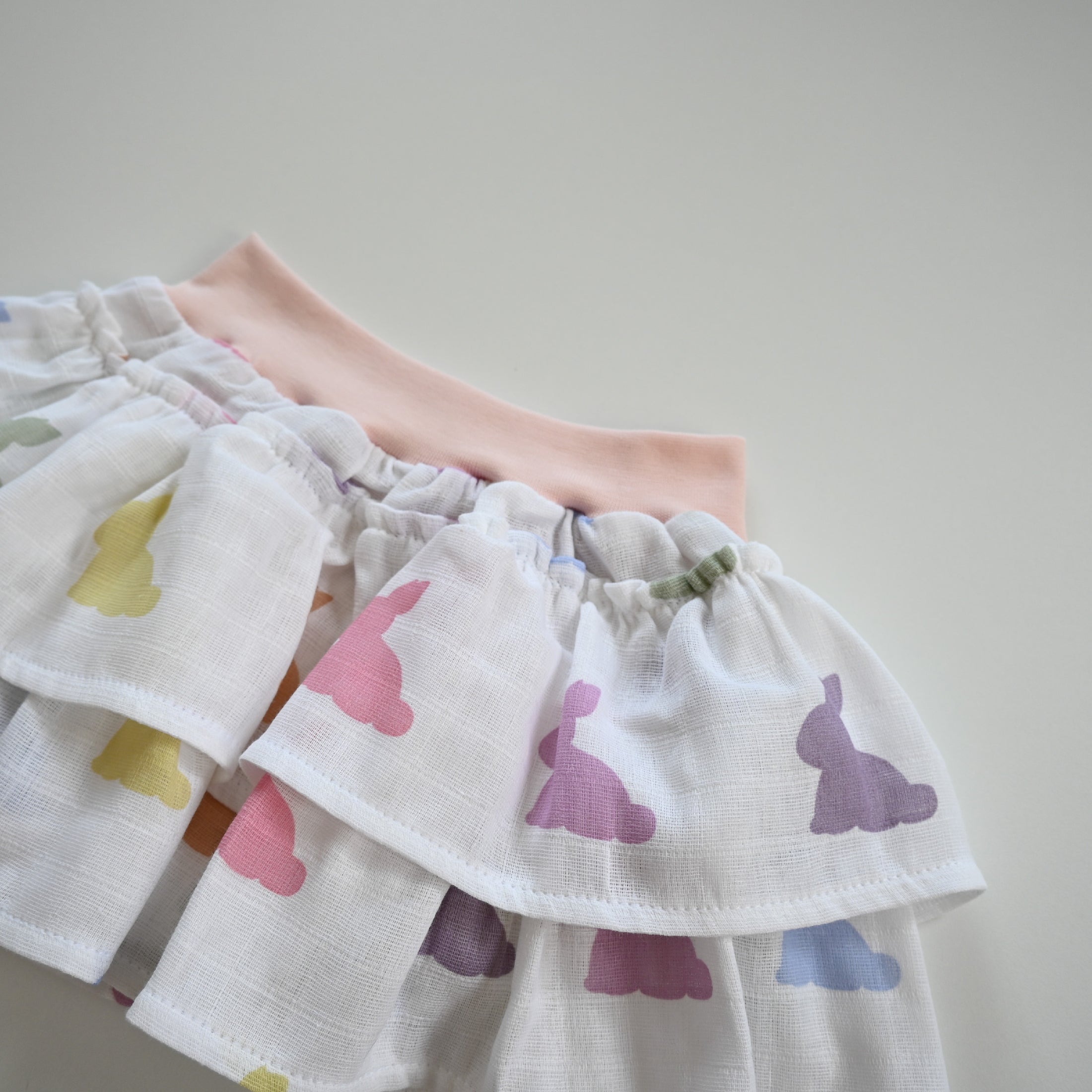 Müslin Fırfırlı Bebek Etek - Rainbow Lapin