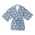 Resmi Galeri görüntüleyiciye yükleyin, Müslin Çocuk Kimono Bornoz - Mono Lapin Royal Blue