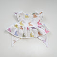 Resmi Galeri görüntüleyiciye yükleyin, Müslin Fiyonklu Bebek Bluz - Rainbow Lapin