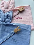 Resmi Galeri görüntüleyiciye yükleyin, Tavşan Kulaklı Müslin Uyku Arkadaşı - Cotton Grey