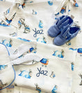 Resmi Galeri görüntüleyiciye yükleyin, 2’li Müslin Bebek Örtüsü - Bebe Lapin ve Endless Blue - 100x100 cm