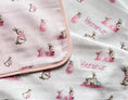 Resmi Galeri görüntüleyiciye yükleyin, 2’li Müslin Bebek Örtüsü - Bebe Lapin Rose ve Cotton Grey - 100x100 cm