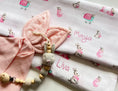 Resmi Galeri görüntüleyiciye yükleyin, Müslin Bebek Ağız Bezi Paketi – Bébé Lapin Rose & Cotton Grey 10`lu