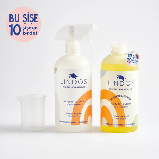 Lindos - Doğal Konsantre Yüzey Temizleyici- Portakal & Bergamot - 600ml