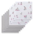 Resmi Galeri görüntüleyiciye yükleyin, Müslin Bebek Ağız Bezi Paketi – Bébé Lapin Rose & Cotton Grey 10`lu