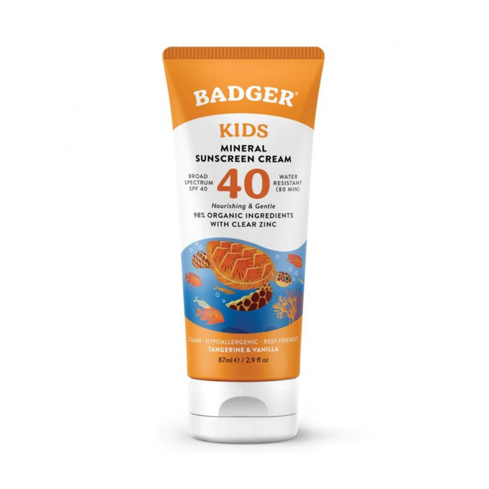 Badger Clear Zinc Çocuk Güneş Kremi SPF40 (Kolay Sürülüm) 87 ml