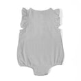 Resmi Galeri görüntüleyiciye yükleyin, Müslin Kız Bebek Fırfırlı Kolsuz Tulum - Cotton Grey