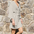 Resmi Galeri görüntüleyiciye yükleyin, Kimono Kadın Sabahlık - Cotton Grey
