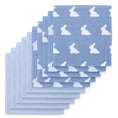 Resmi Galeri görüntüleyiciye yükleyin, Müslin Bebek Ağız Bezi Paketi – Mono Lapin Royal Blue & Endless Blue 10`lu