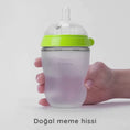 Videoyu Galeri görüntüleyiciye yükleyin ve oynatın, Comotomo Silikon Biberon 150ml Yavaş Akışlı (0-3 Ay) Yenidoğan - Yeşil