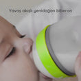 Videoyu Galeri görüntüleyiciye yükleyin ve oynatın, Comotomo Silikon Biberon 150ml Yavaş Akışlı (0-3 Ay) Yenidoğan - Yeşil