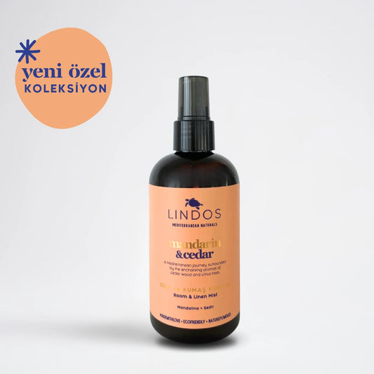 Lindos - Oda ve Kumaş Spreyi - Mandarin & Cedar - 250 ml