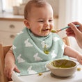Resmi Galeri görüntüleyiciye yükleyin, Müslin Bebek Omuz Bezi 5’li - Mono Lapin Matcha Green