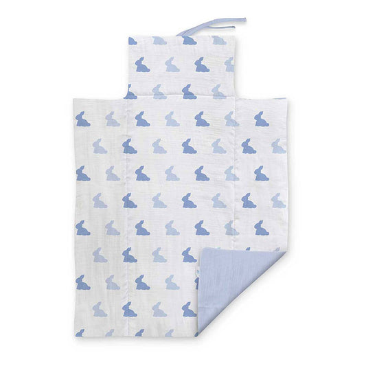 Müslin Bebek Alt Açma Matı - Bleu Lapin