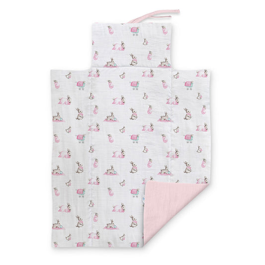 Müslin Bebek Alt Açma Matı - Bébé Lapin Rose