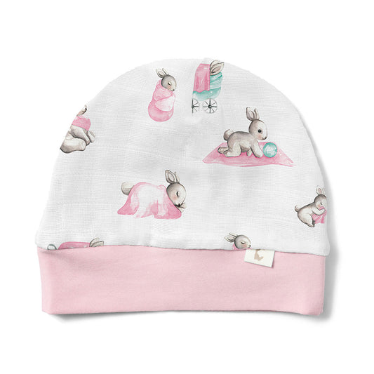 Müslin Bere - Bébé Lapin Rose