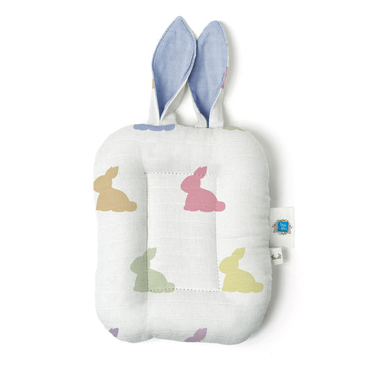 Müslin Bebek Emzirme Yastığı - Rainbow Lapin Blue