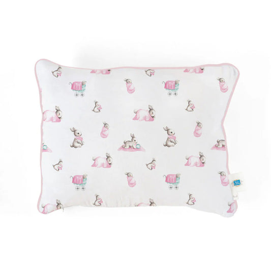 Müslin Bebek Yastığı Kılıfı - Bébé Lapin Rose