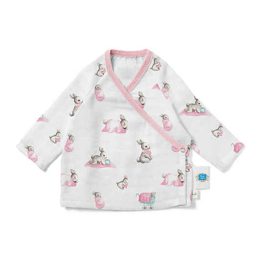 Müslin Kimono Hırka - Bébé Lapin Rose