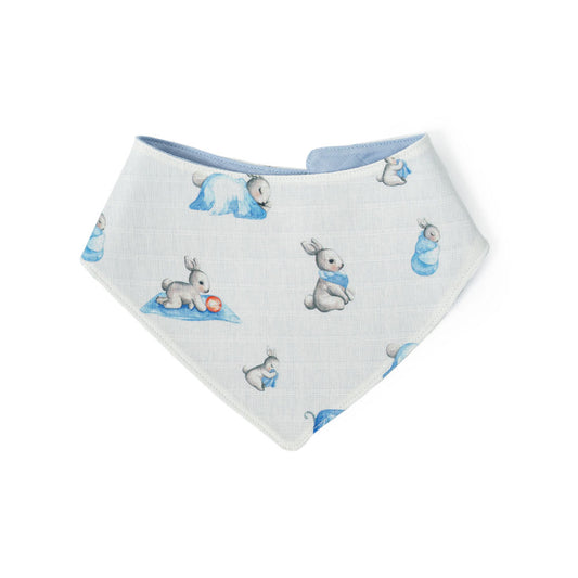 Müslin Bebek Salya Önlüğü - Bébé Lapin
