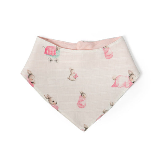 Müslin Bebek Salya Önlüğü - Bébé Lapin Rose
