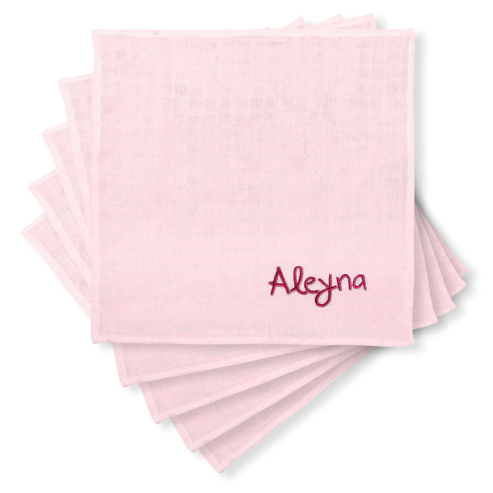 Müslin Bebek Omuz Bezi 5’li - Innocent Pink