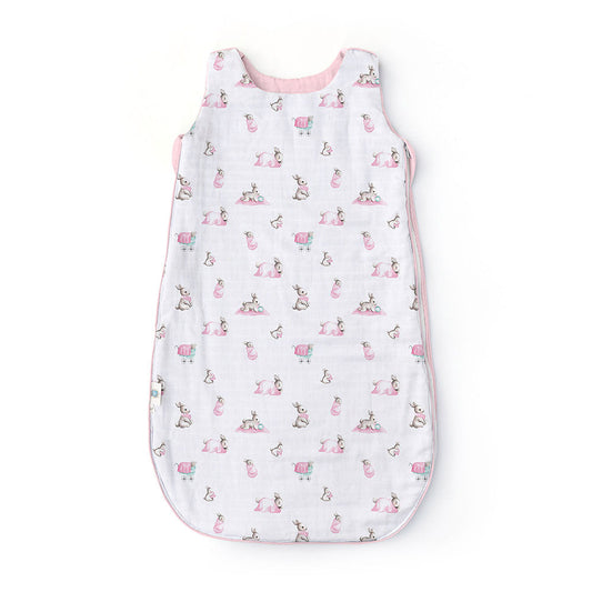 Müslin Bebek Uyku Tulumu 0.5 TOG - Bébé Lapin Rose 0-6 Ay