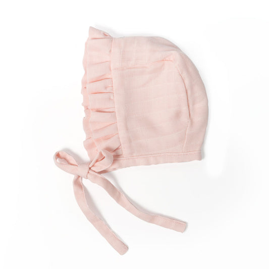 Müslin Bebek Başlığı - Innocent Pink