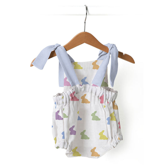 Müslin Bebek Tulum - Rainbow Lapin Blue