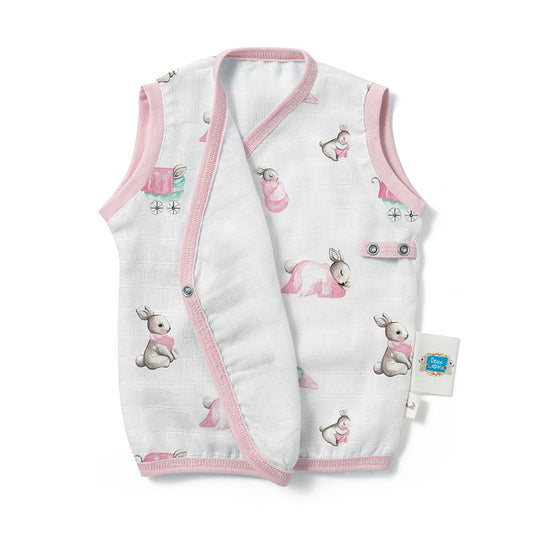 Müslin Bebek Yelek - Bébé Lapin Rose