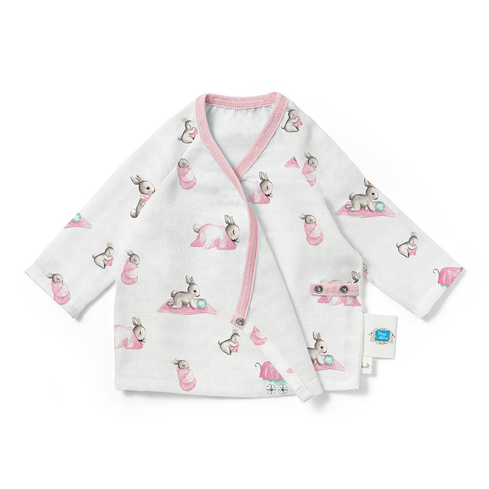 Müslin Kimono Hırka - Bébé Lapin Rose