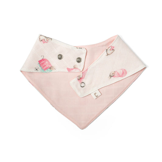 Müslin Bebek Salya Önlüğü - Bébé Lapin Rose