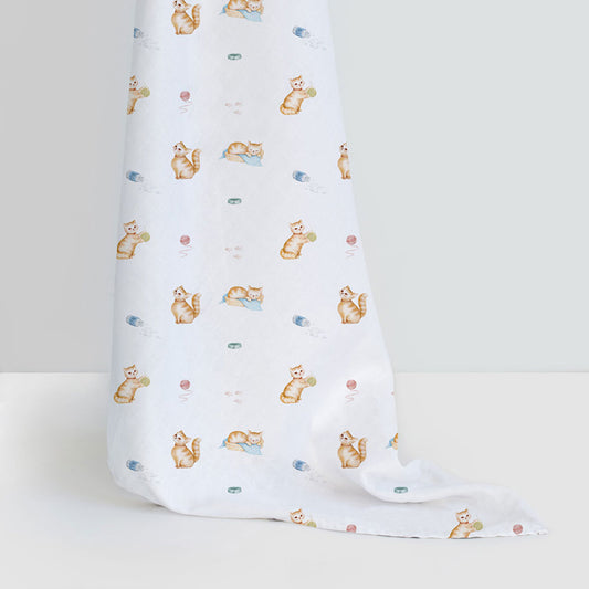 Müslin Bebek Örtüsü - Chaton