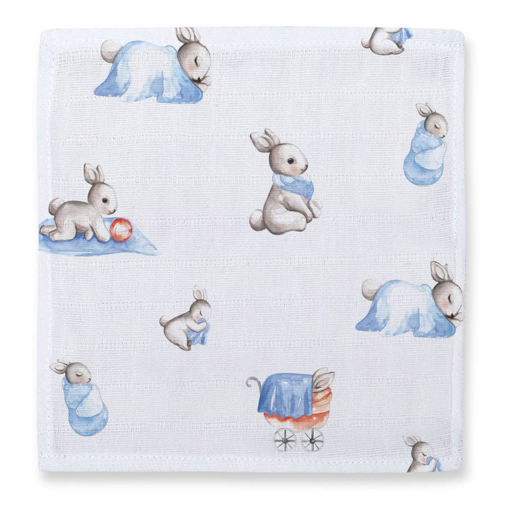 Müslin Bebek Ağız Bezi Paketi – Bébé Lapin & Cotton Grey 10`lu