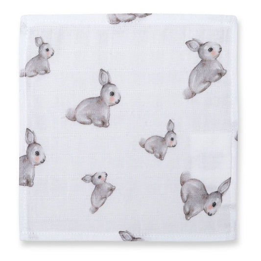 Müslin Bebek Ağız Bezi Paketi – Iconique Lapin & Cotton Grey 10`lu