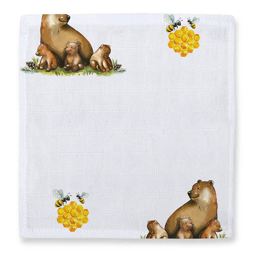 Müslin Bebek Ağız Bezi Paketi – L’Ours & Cotton Grey 10`lu