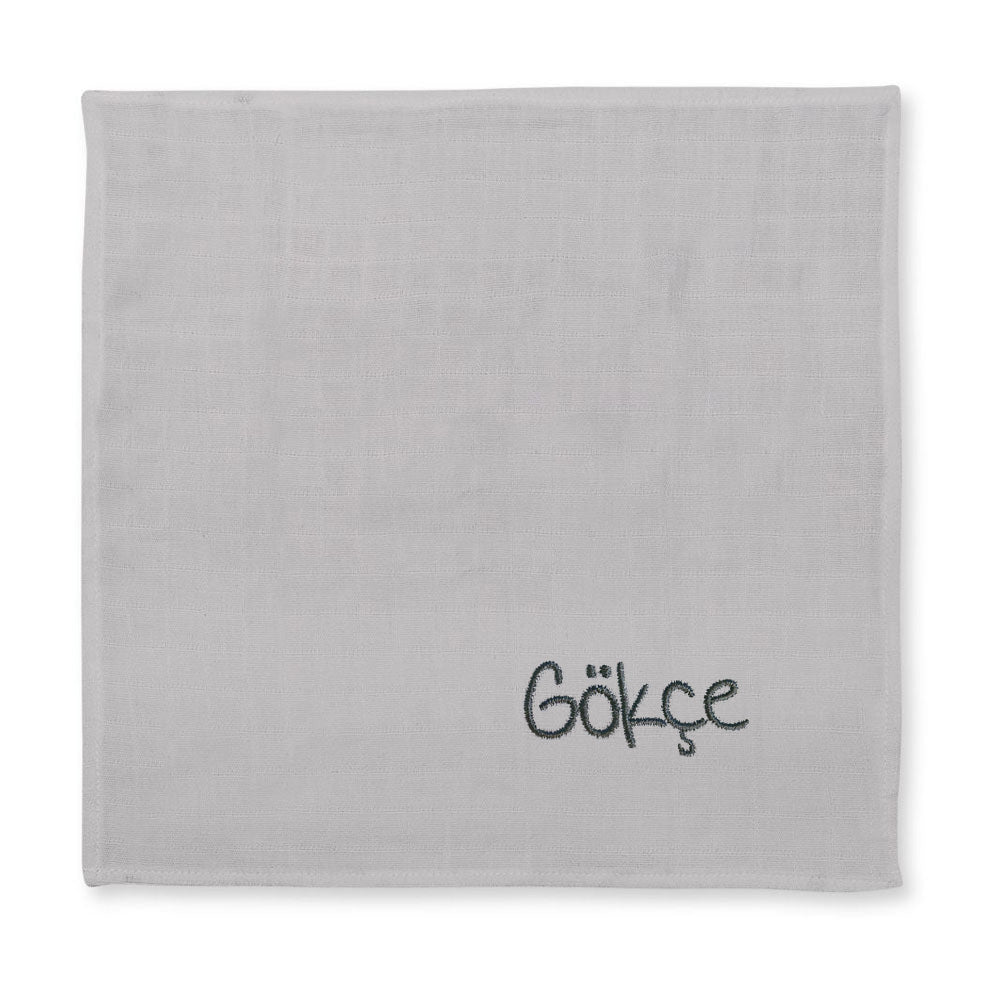 Müslin Bebek Omuz Bezi 5’li - Cotton Grey